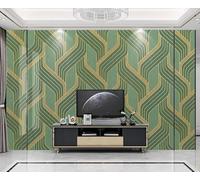 Papel Pintado Pared Geometría De Líneas Doradas 310x250cm Fotomurales Decorativos Pared Infantil 3D Murales Dormitorio Salon -MIWEI Wallpaper-ZXY-31316