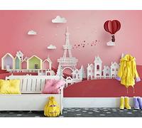 Papel Pintado Pared Globo De La Torre 350x250cm Fotomurales Decorativos Pared Infantil 3D Murales Dormitorio Salon -MIWEI Wallpaper-ZXY-43080