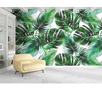 Papel Pintado Pared Hojas Verdes De Plantas 350x250cm Fotomurales Decorativos Pared Infantil 3D Murales Dormitorio Salon -MIWEI Wallpaper-ZXY-33963