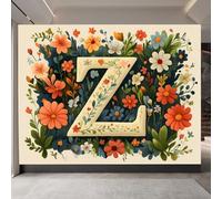 papel pintado pared infantil 500x280cm Rompecabezas De Flores De Colores Z papel pintado geometrico Conjunto mural 3D de lienzo al óleo, montaje continuo, ideal para fondo de sofá o pared TV EB24-396