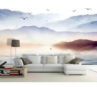 Papel Pintado Pared Montañas Y Agua 300x210cm Fotomurales Decorativos Pared Infantil 3D Murales Dormitorio Salon -MIWEI Wallpaper-ZXY-01597