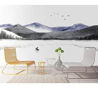 Papel Pintado Pared Montañas Y Agua Abstractas 250x175cm Fotomurales Decorativos Pared Infantil 3D Murales Dormitorio Salon -MIWEI Wallpaper-ZXY-06555