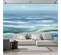 Papel Pintado Pared Panorámico Fotomurales Colinas Océanos Pintura Parque Nacional Rock Island Sala De Estar Dormitorio 250X170Cm Murales De Pared Papel Pared