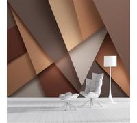 Papel Pintado Pared Panorámico Fotomurales Triángulo De Origami Pintura Geometría Abstracta Sala De Estar Dormitorio 300X210Cm Murales De Pared Papel Pared