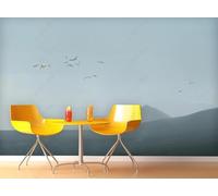 Papel Pintado Pared Pintura Al Óleo De Aves Del Mar 200x140cm Fotomurales Decorativos Pared Infantil 3D Murales Dormitorio Salon -MIWEI Wallpaper-ZXY-28100