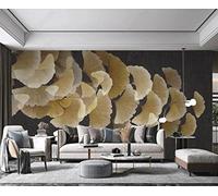 Papel Pintado Pared Planta Amarilla De Hoja De Ginkgo 300x210cm Fotomurales Decorativos Pared Infantil 3D Murales Dormitorio Salon -MIWEI Wallpaper-ZXY-34942