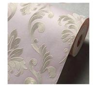 Papel Pintado Pared Rollo de papel tapiz for decoración del hogar, for pared, dormitorio, sala estar, no tejido(Light Pink,0.53 x 2m)