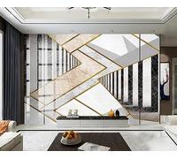 Papel Pintado Pared Textura De Mármol Geometría Dorada Abstracta 400x280cm Fotomurales Decorativos Pared Infantil 3D Murales Dormitorio Salon -MIWEI Wallpaper-ZXY-29951