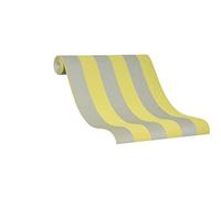 Papel Pintado Pared Verde - Rayas - La Veneziana IV de Marburg - Fabricado en Alemania - 10,05 x 0,53m - 31324