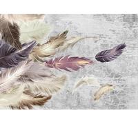 Papel Pintado Pluma De Cemento Vintage Mural Papel Tapiz 3D Moderno Fotomurales -331786 350x250cm
