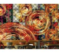 Papel Pintado Retro Fresco Luz Roja Discoteca Tema Hotel Bar Club Restaurante Occidental Fondo Mural De Pared Té De La Tarde Cafetería Papel Pintado,3D,150x105cm