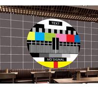 Papel Pintado Retro Señal De TV Color Blanco Y Negro Bloque De Color Geométrico Postre Casa Tienda De Bebidas Bar Fondo Pared Restaurante Occidental Papel Pintado Café Mural,3D,400x280cm