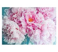 Papel Pintado Rosas Peonías Flores Rosa Grande - Incluye Pegamento - Fotomurales Pared Tejido No Tejido Decorativos Murales Fotográfico XXL Moderno Decoración de Paredes (416x290 cm)