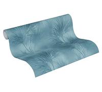 Papel Pintado Selva Exotic Life Papel pintado tejido no tejido 10.05 m x 0.53 m Azul Fabricado en Alemania de A.S. Création 372754 37275-4