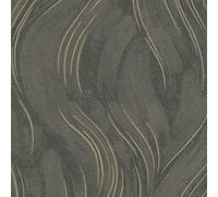 Papel pintado Texturado Ondas (Marrón, Ondas, 10 x 0,53 m)