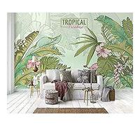 Papel pintado Tropical Rainforest Textil exótico Textura Selva Mural TV Papel tapiz de pared papel pintado a papel pintado pared dormitorio autoadhesivo wallpaper fotos blanco infantil F-430cm×300cm