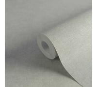 Papel Pintado Uni Con Estructura Ligera En Acabado De Yeso - Gris