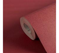 Papel Pintado Uni En Aspecto Textil - Rojo