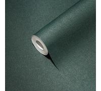 Papel Pintado Uni En Color Sólido Oscuro - Petróleo, Verde