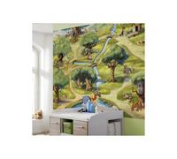Papel pintado - Winnie y el bosque de los sueños azules - H 184 x L 254 cm - Motivo infantil - Pegamento incluido