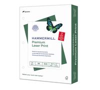 Papel premium para impresi n l ser Hammermill Paper, 8,5 x 11, tama o carta, 3 agujeros, 24 lb, 98% brillo, 1 resma/500 hojas (107681R)