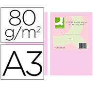Papel Q-Connect Din A3 Color 80Gr Rosa (500 Hojas)