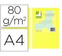 Papel Q-Connect Din A4 Color 80Gr Amarillo Neón (500 Hojas)