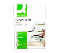 Papel Q-Connect Foto Mate Doble Cara Din A4 Para Fotocopias E Impresoras Ink- Jet Bolsa De 50 Hojas 220 Gr