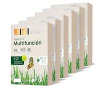 Papel Reciclado, Papel din A4, Paquete de Folios A4 80gr, Papel para Fotocopias e Impresora, 250 Folios A4 100% Fabricado con Papel Reciclado · SIDI (6 paquetes)