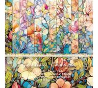 Papel Scrapbooking Flores 24 Hojas,12 Estilos,15.2 x 15.2 cm,Decoupage Scrapbook Stamperia Papeles Arroz Decoupage Decorativo Manualidades (A, 15.2 x 15.2 cm)