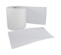 Papel Secamanos Bobina 153 metros (1,1 Kg) 100% Pura Celulosa 2 Capas con precorte y salida central Mecha. Pack 12 rollos.
