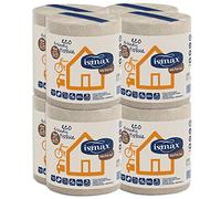 Papel Secamanos Cocina Rollo Multiusos 69 metros Eco Reciclado 300 servicios - 2 Capas Bobina Absorbente Ecologico EXTRA XXL - 1 Saco de 8 Rollos.