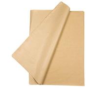 Papel seda kraft, 850x600 mm, 50 hojas grandes para envolver, scrapbook, manualidades, papel manila marrón crema claro.