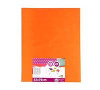 Papel seda liderpapel naranja 52x76 cm 18 gr -paquete de 25 hojas - SE18
