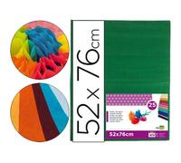 Papel Seda Liderpapel Verde Oscuro 52X76Cm 18 Gr/M2 Paquete De 25 Hojas