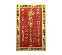 Papel Tai Sui Chino - Decoración del Hogar Doble Cara con Año del Caballo 2026,Pequeñas Tarjetas Doradas de Bendición Chinas - Para Adultos Hombres Mujeres Viaje Vacaciones Armonía Prosperidad
