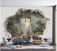 Papel Tapiz 300×210 Cm, Papel Pintado Artes Visuales Creativas Para El Hogar, Dormitorio Y Sala De Estar, Decoración De Paredes, Mural Arte Visual 3D No Tejido, Verde