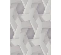 Papel Tapiz 3D Con Patrón Gráfico Gris Claro Con Efecto De Hormigón