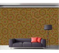 Papel tapiz 3D Mural Geométrico Mármol Fondo Pared Sala de estar Dormitorio Triángulo Patrón Papel tapiz, 3D, 250x175cm