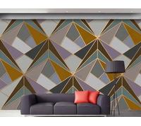 Papel tapiz 3D Mural Geométrico Mármol Fondo Pared Sala de estar Dormitorio Triángulo Patrón Papel Tapiz, 3D, 430x300cm