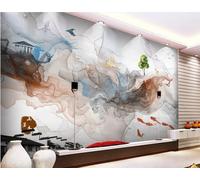 Papel tapiz 3D Murales Vintage Fondo Pared Cemento Flor Pintura Mural Cafetería Tetería Papel tapiz, 3D, 300x210cm