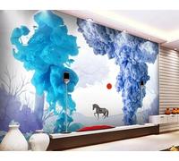 Papel tapiz 3D Murales Vintage Fondo Pared Cemento Pintura Pared Cafetería Tetería Papel tapiz, 3D, 350x245cm