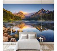 Papel Tapiz 3D Personalizado Con Paisaje Natural De Lago Y Bosque De Cualquier Tamaño Para Hotel,Sala De Estar,Dormitorio,Foto,Papel De Pared Fresco-150X105Cm