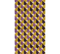 Papel Tapiz 3D Retro Con Patrón Geométrico En Una Colorida Combinación