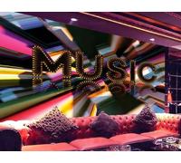 Papel Tapiz Arte Moderno Espacio De Fantasía Música De Moda Tema Bar Ktv Restaurante Occidental Fondo Mural De Pared Té De La Tarde Cafetería Papel Tapiz,3D,430x300cm