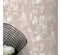 Papel Tapiz Arthouse Industrial De Concreto Metálico Orgánico - Rosa 902107