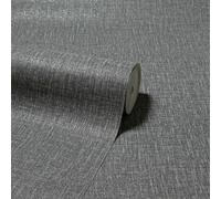 Tela De Yute Texturizada Lisa - Gris Oscuro 295000 - Papel Tapiz Arthouse