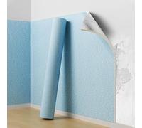 Papel tapiz autoadhesivo de aislamiento térmico, 6 mm de grosor, impermeable, textura de lino, adhesivo de pared para decoración del hogar, sala de estar, dormitorio