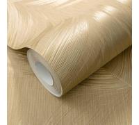 Aurora Pluma Papel Pintado Vinilo Texturizado Oro Erismann 10516-30 Salón
