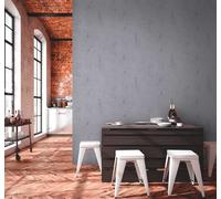 Papel Tapiz Con Acabado Neutro En Estilo Industrial - Gris